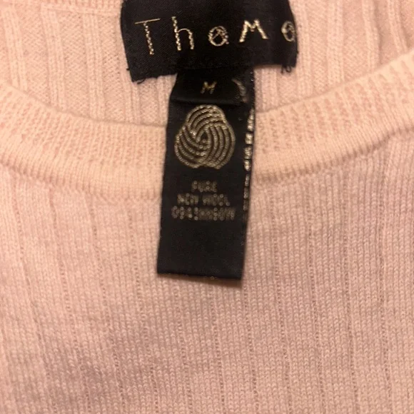 Cream Ribbed Short Sleeve Sweater - Picture 4 of 5